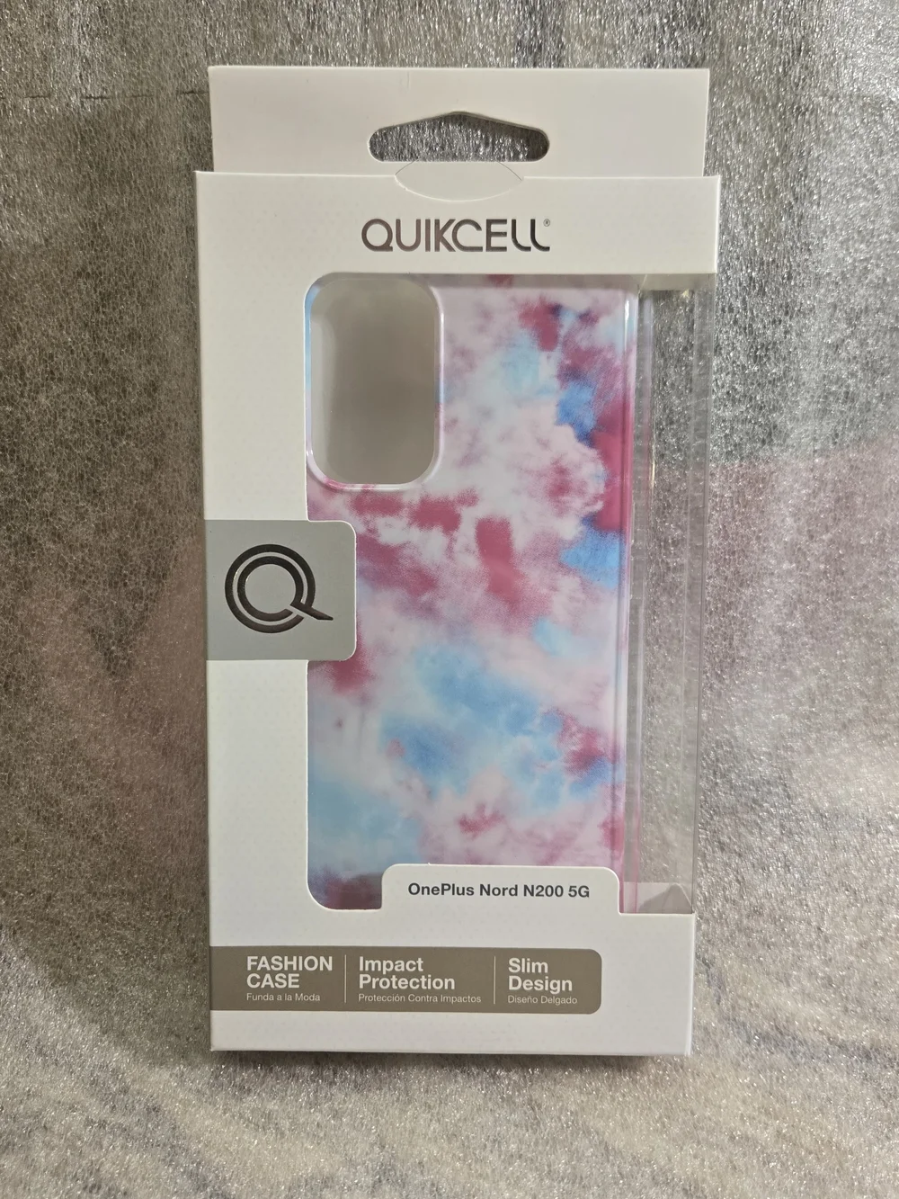 OnePlus Nord N200 5G Pink Blue Cloud Pattern Case